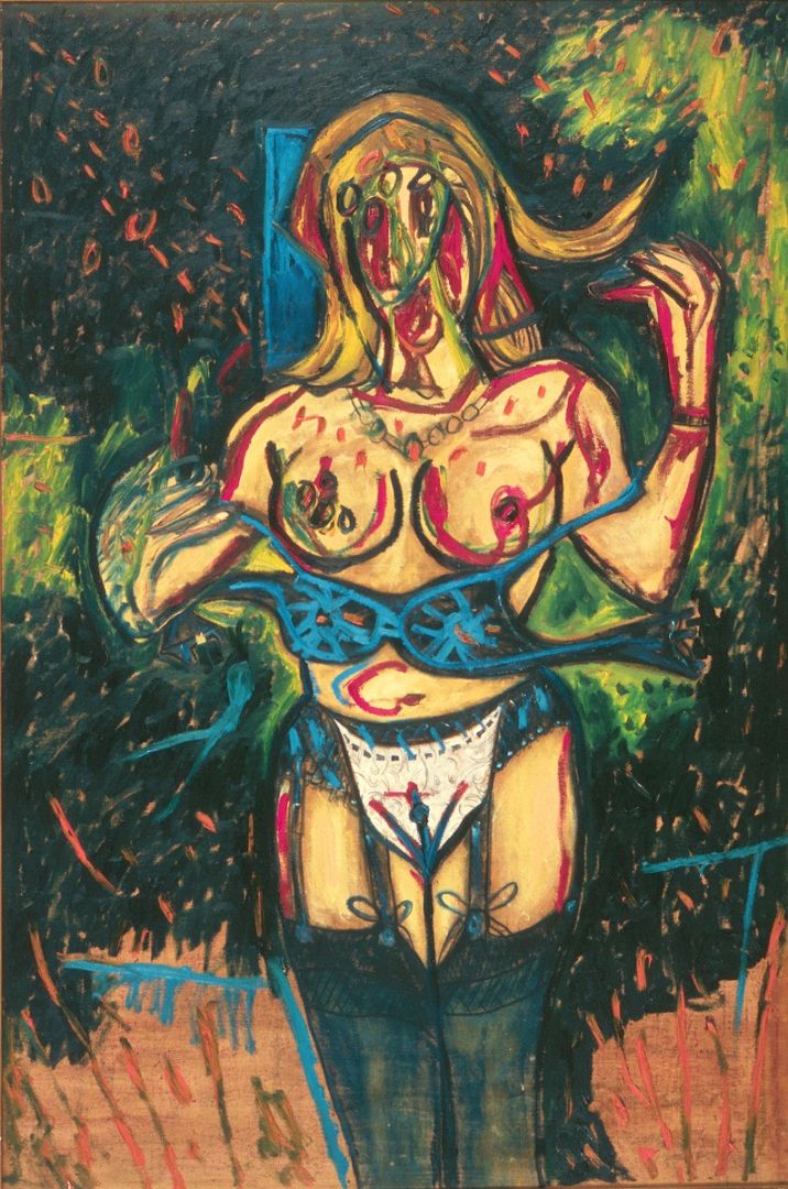 Woman undressing 