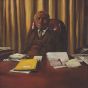 In His Office