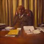 In His Office