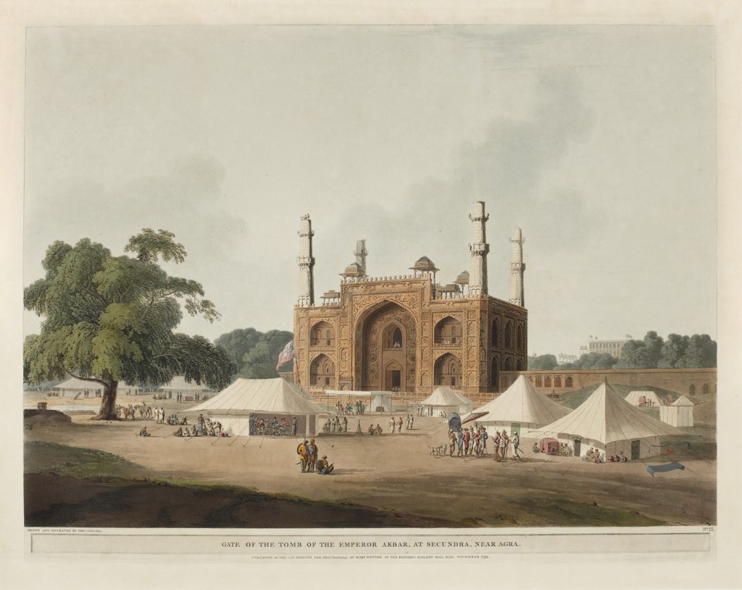 Gate of the Tomb of the Emperor Akbar, at Secundra, near Agra