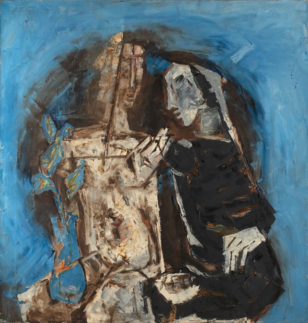 Untitled (Two Figures with Cactus)