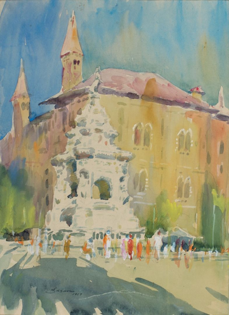 Flora Fountain with Background of High Court