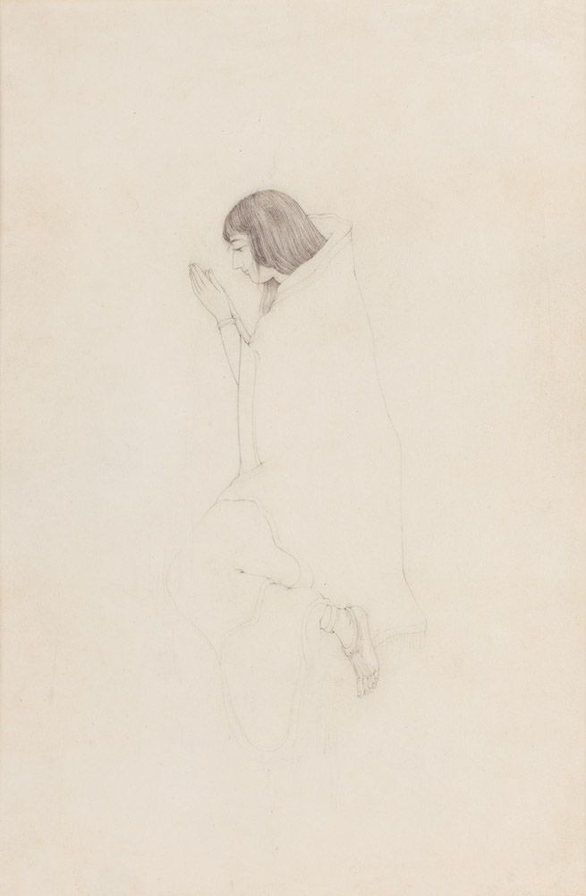 Untitled (Preparatory Drawing of Sati) 