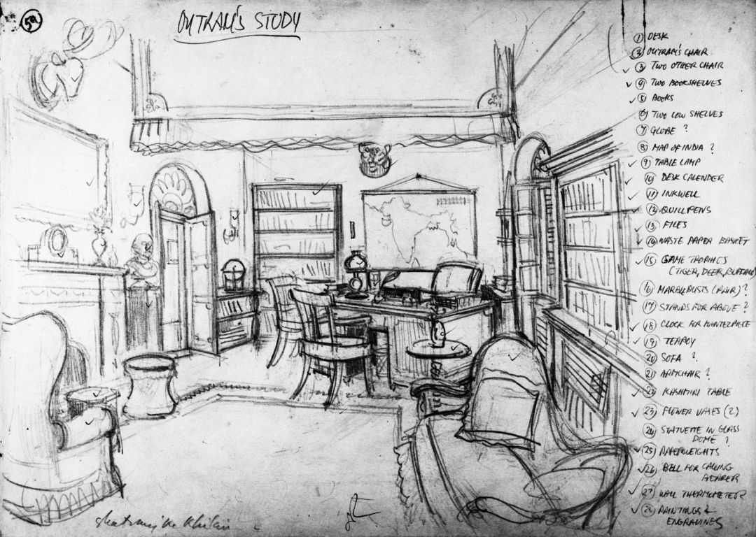 Outram’s Study (Shatranj ke Khiladi, The Chess Players), 1977