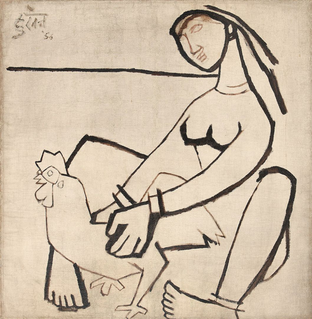 Untitled (Woman with Rooster)