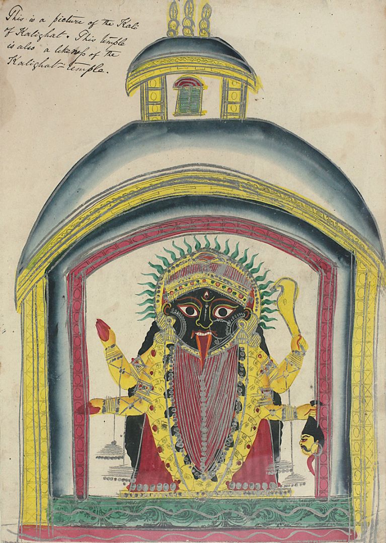 Kalighat Kali Inside the Temple
