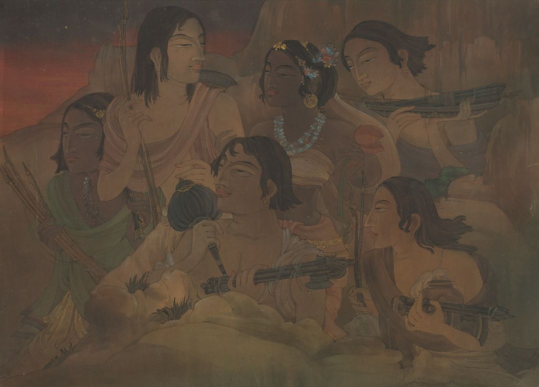 UNTITLED (DRAUPADI AND THE FIVE PANDAVAS)