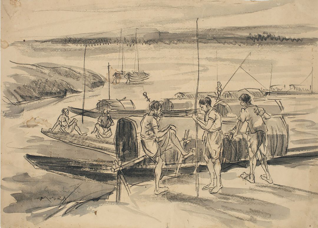 Guwahati (Boatmen on the Brahmaputra)