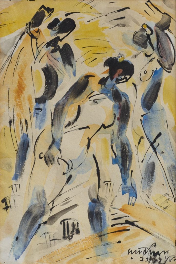 Untitled (Women Threshing)