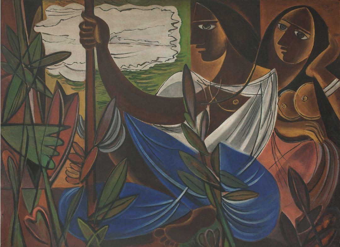 Untitled  (Two Women Amid Plants)