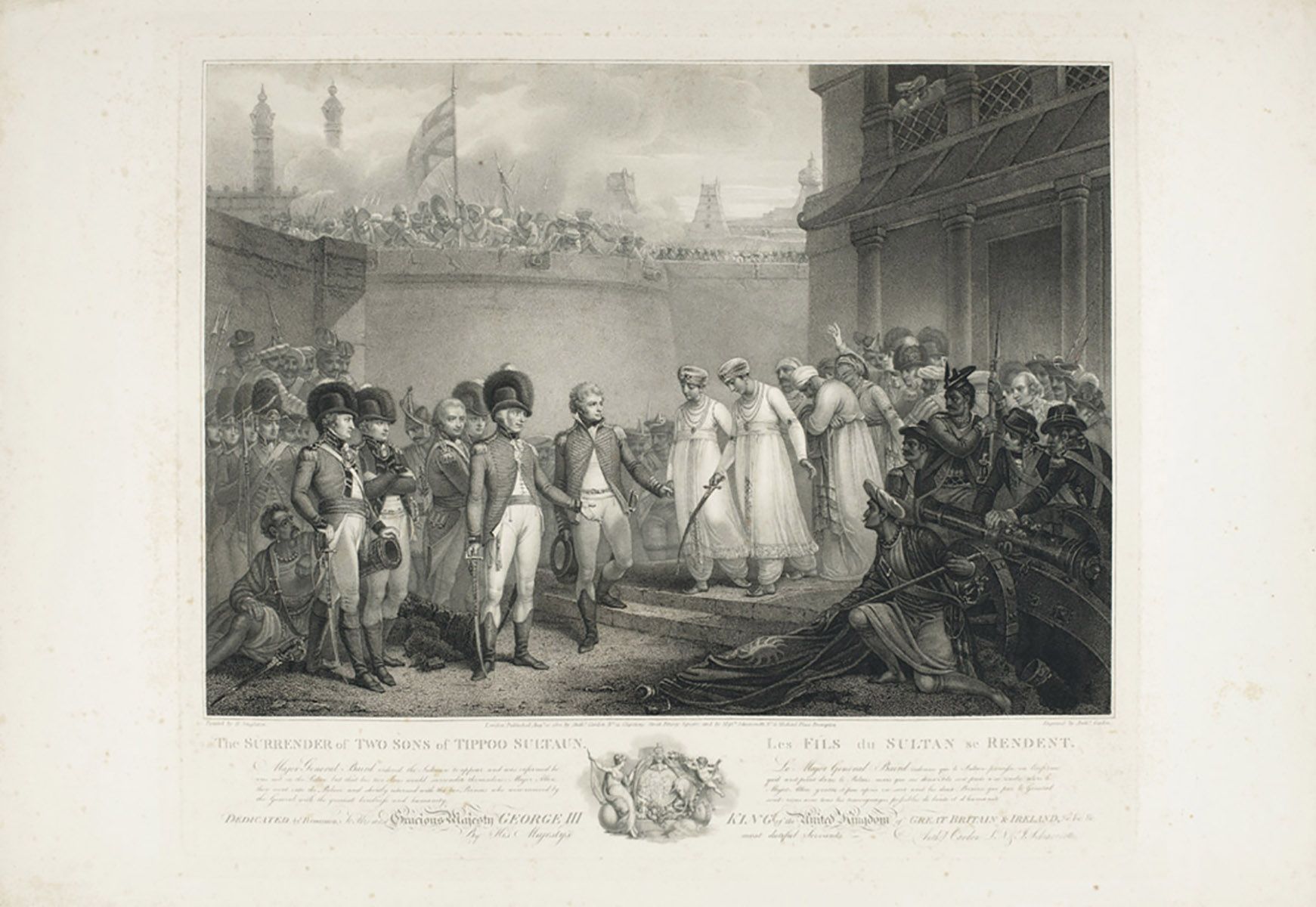 Surrender　of　of　Sultaun-　1802　The　Sons　Two　Tippoo