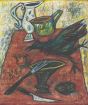 Untitled (A Still Life of Kitchen Implements and a Rooster on a Table)