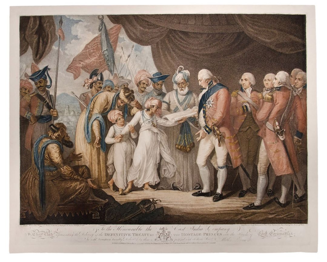 The Delivery of the Definitive Treaty by the Hostage Princes into the Hands of Lord Cornwallis