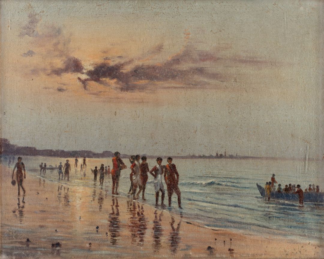 Dusk on the Chowpatty Beach, Mumbai (Bombay)