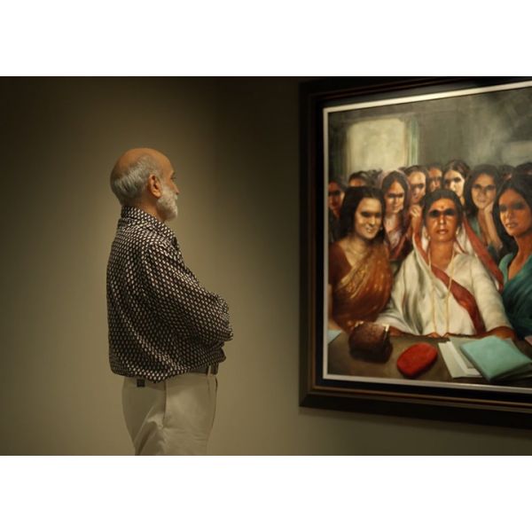 A Social Gathering by Bikash Bhattacharjee