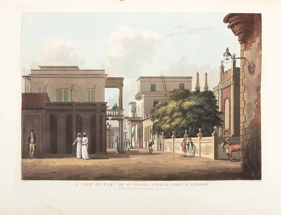 A View of Part of St Thomé Street, Fort St George