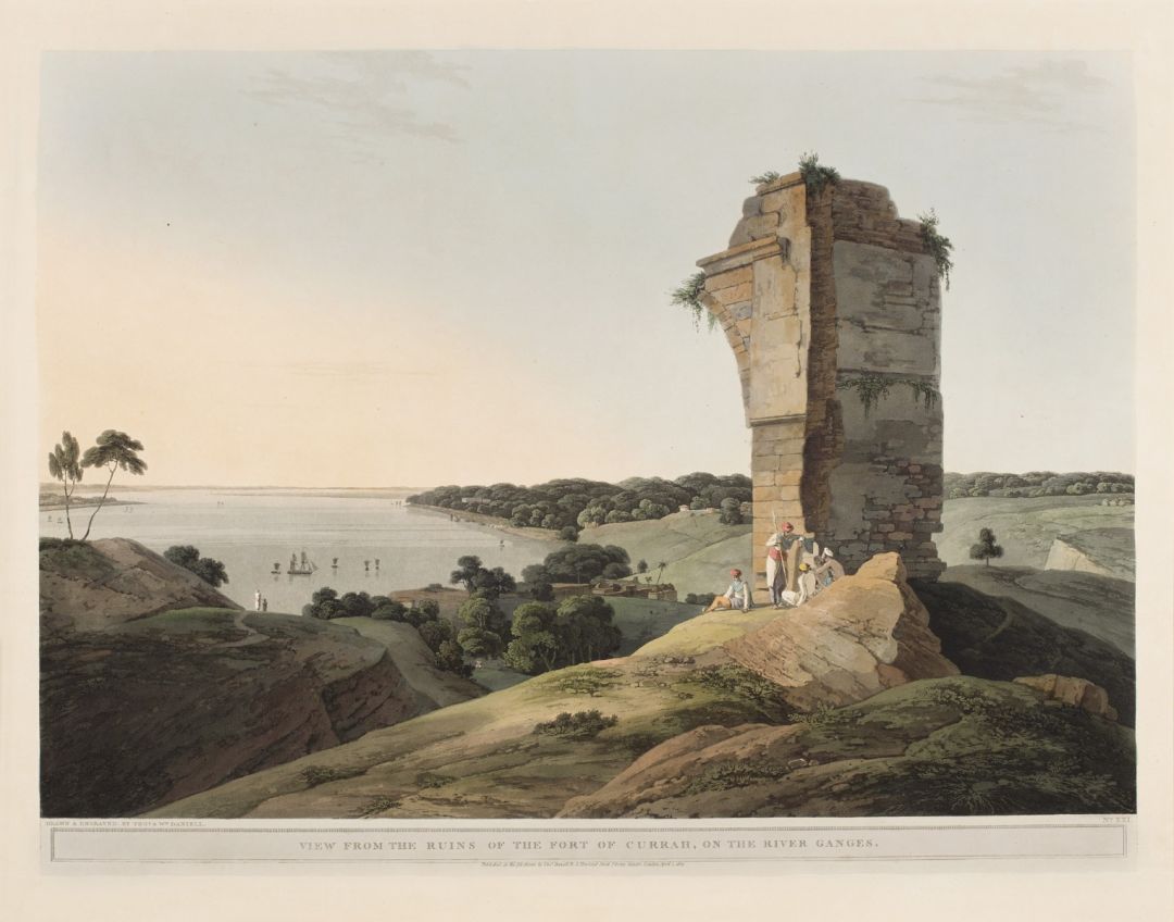 View from the Ruins of the Fort of Currah, on the River Ganges