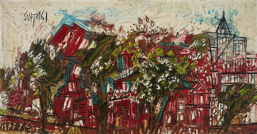 Landscape With Red Houses 