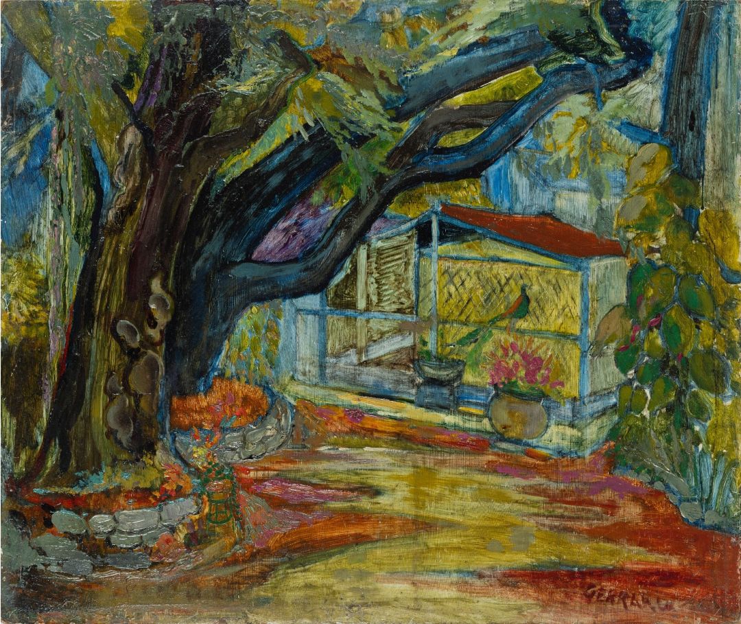 The Garden of the Director's Residence, the Sir J.J. School of Art, Bombay