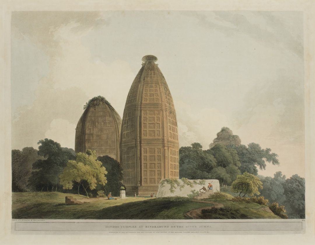 Hindoo Temples at Brindabund on the River Jumna