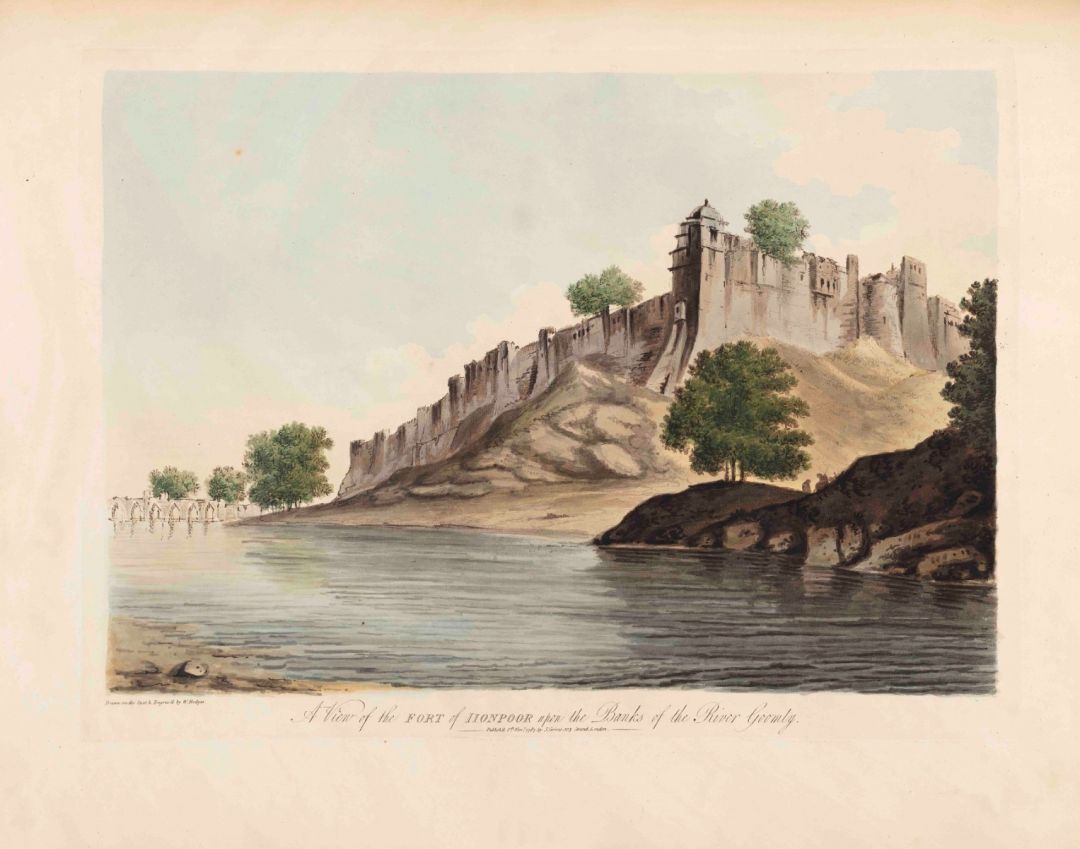 A View of the Fort of Iionpoor upon the Banks of the River Goomty